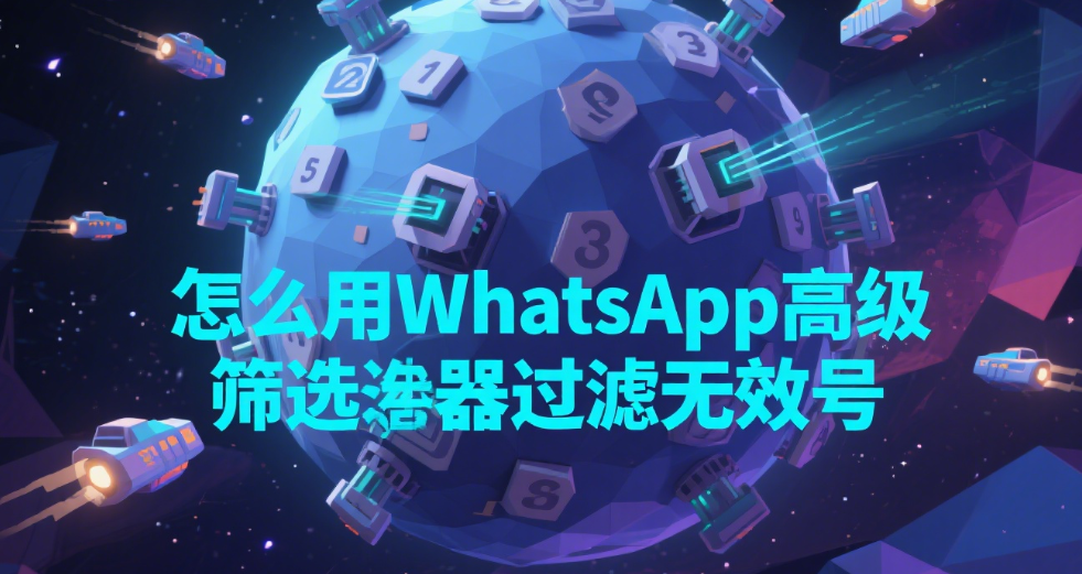 怎么用whatsapp高级筛选器过滤无效号
