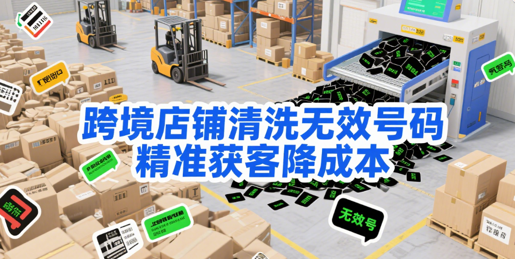 跨境店铺清洗无效号码，精准获客降成本