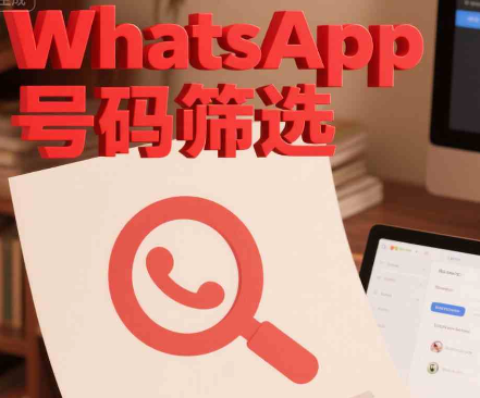 阿联酋WhatsApp号码怎么筛选？面向精准用户营销