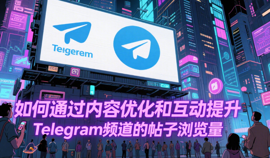 如何通过内容优化和互动提升Telegram频道的帖子浏览量？