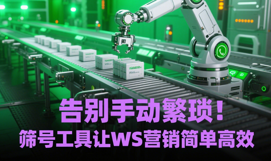 告别手动繁琐！筛号工具让WS营销简单高效