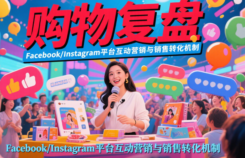 Facebook/Instagram现场购物复盘：平台互动营销与销售转化机制